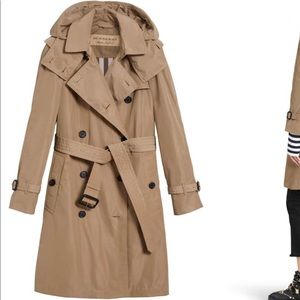 New Burberry amberford taffeta trench coat